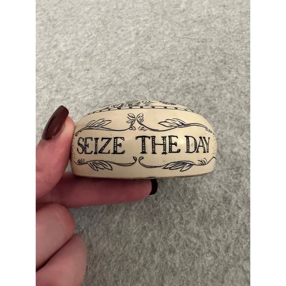 Carpe Diem Paperweight Chicken Seize The‎ Day Rooster Decor Made in GT Britain - Picture 4 of 5